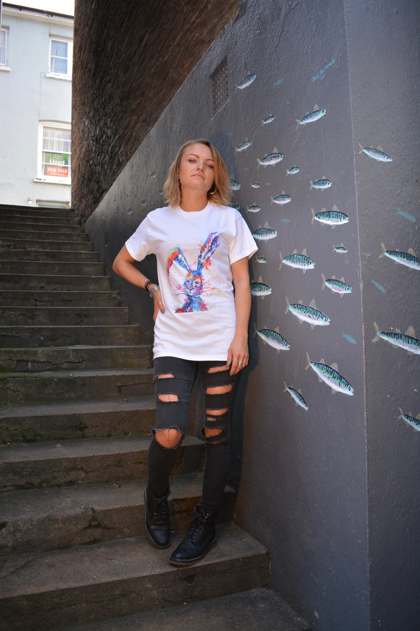 Floppy Ears Rabbit T shirt (Unisex)
