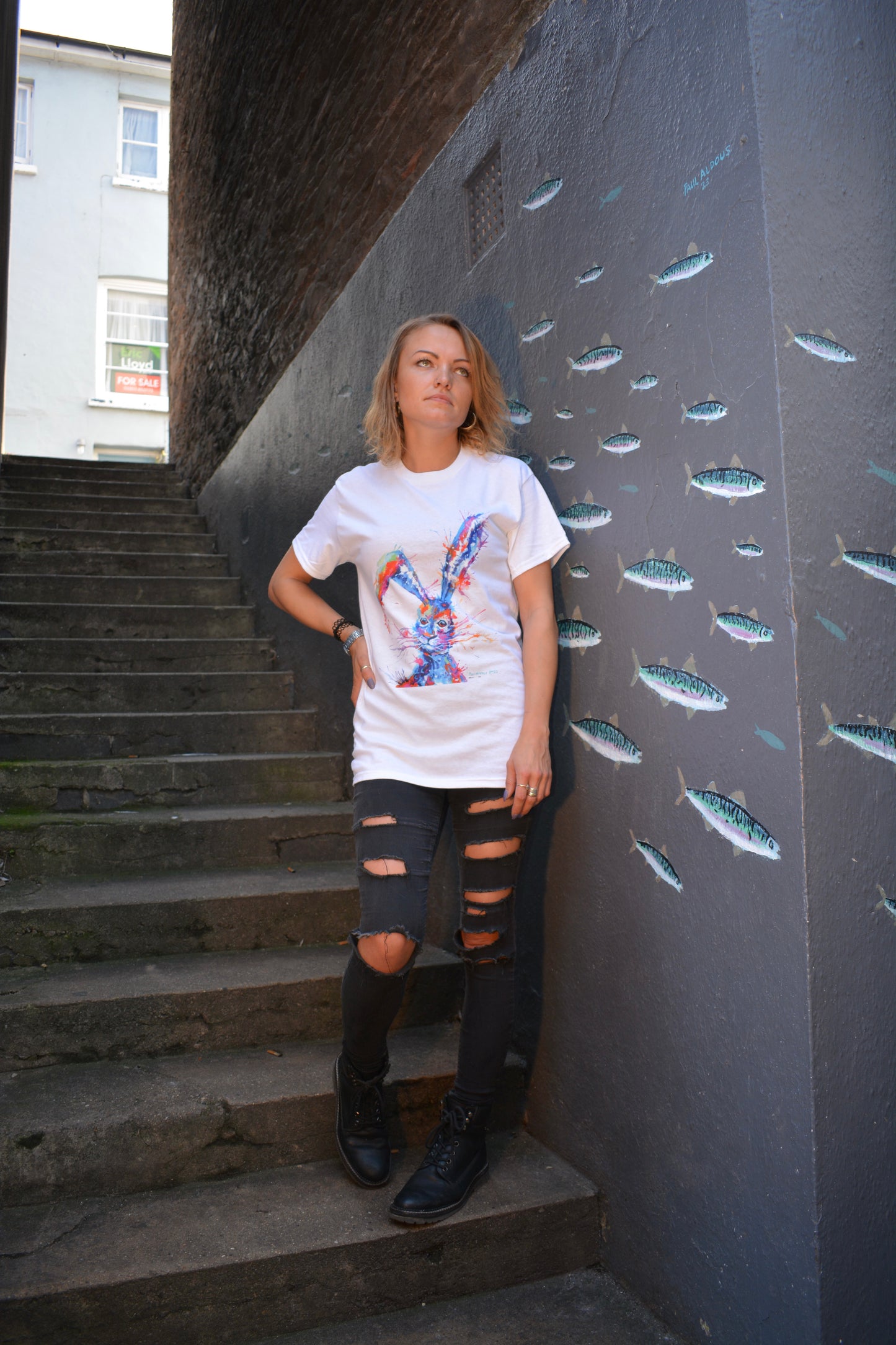Floppy Ears Rabbit T shirt (Unisex)