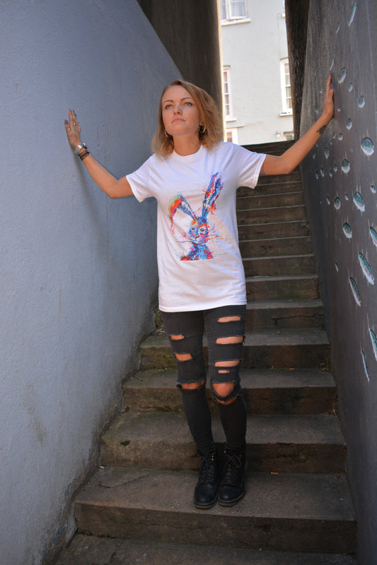 Floppy Ears Rabbit T shirt (Unisex)