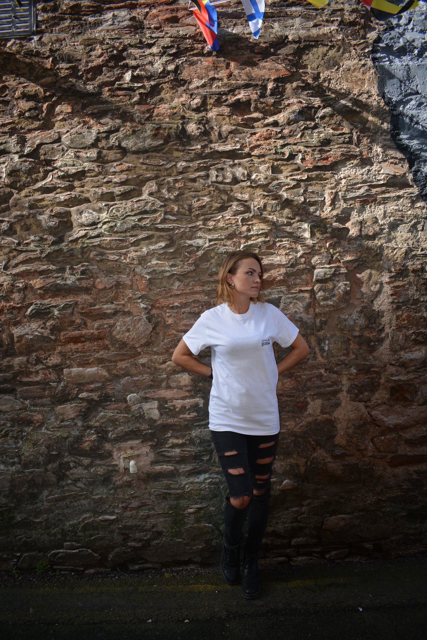 JumpinGoat T shirt Short Sleeve Unisex  T Shirt. (unisex)